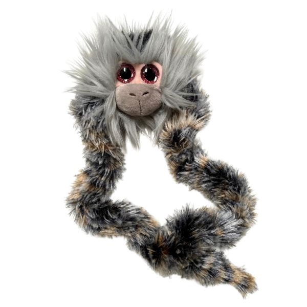 Tangle Furry Fidget Friend i form av en apa, mjuk sensorisk fidgetleksak för NPF-behov.