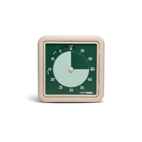 Time Timer RETRO Eco Land grön visuell timer som kombinerar funktion och hållbarhet.