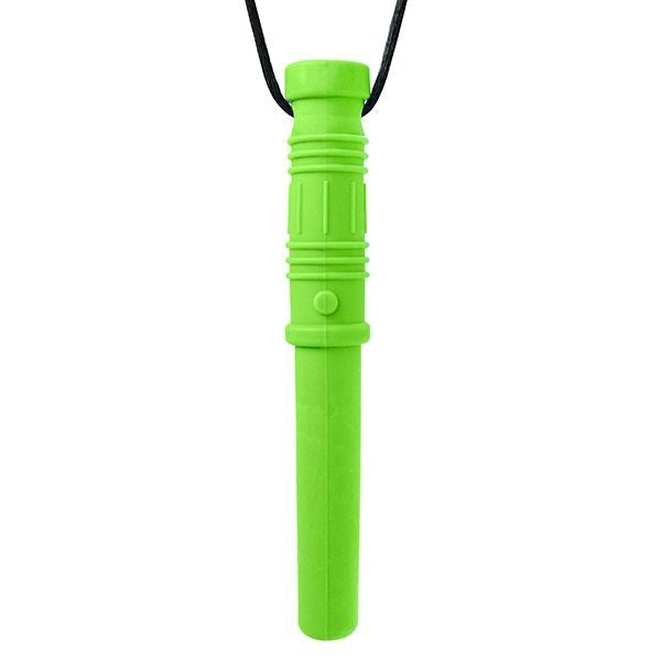 Ljusgrönt Bite Saber halsband, perfekt för mild till mellan tuggning