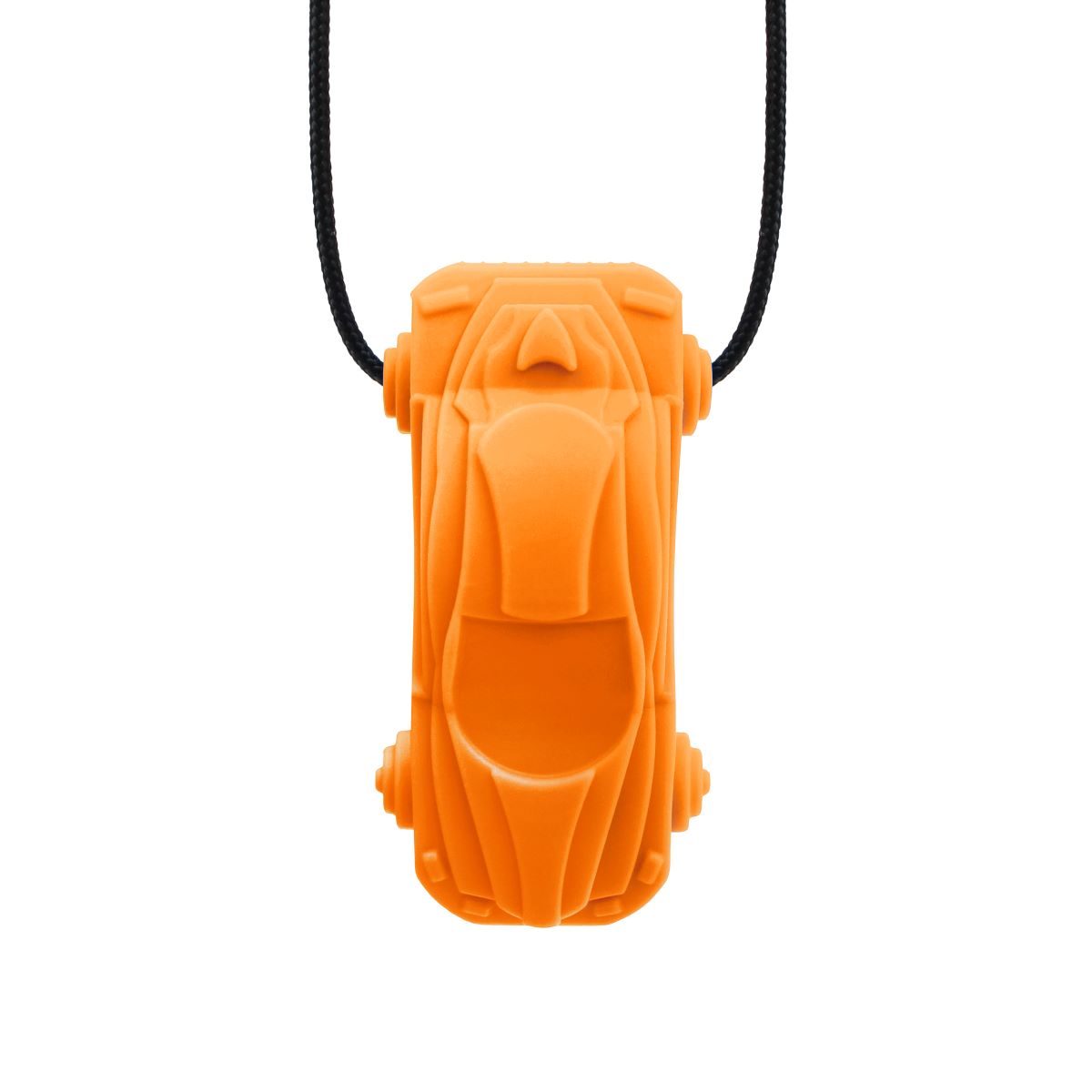Orange Racecar-tugghalsband i sportig design för ADHD & autism.