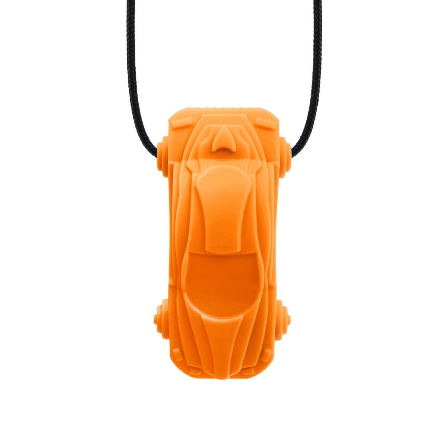 Orange Racecar-tugghalsband i sportig design för ADHD & autism.