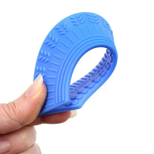 Regnbåge Fidget böjd för att visa olika texturer och flexibilitet.