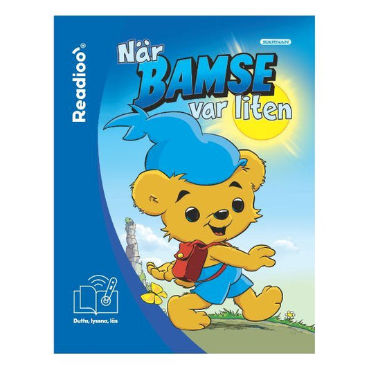 Omslag till barnboken När Bamse var liten, en klassisk Bamse-berättelse anpassad för tidig läsning