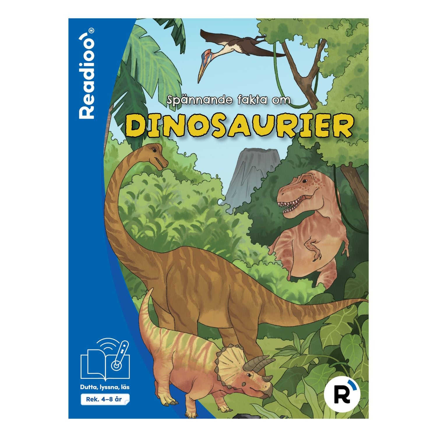 Bokomslag till Readioo Spännande fakta om dinosaurier, interaktiv faktabok om dinosaurier för barn.