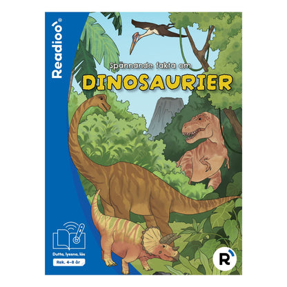 Bokomslag till Readioo Spännande fakta om dinosaurier, interaktiv faktabok om dinosaurier för barn.