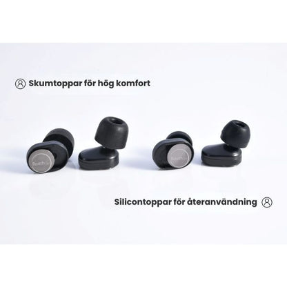 SP Slide hörselskydd med skumtoppar och silikontoppar