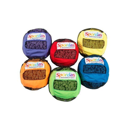 Set med 6 Success bollar i olika färger, taktila bollar för lek, fokus och sensorisk stimulans