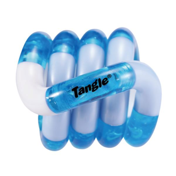 Blåvit Tangle Jr Crush fidgetleksak i färgen Frozen - ADHD
