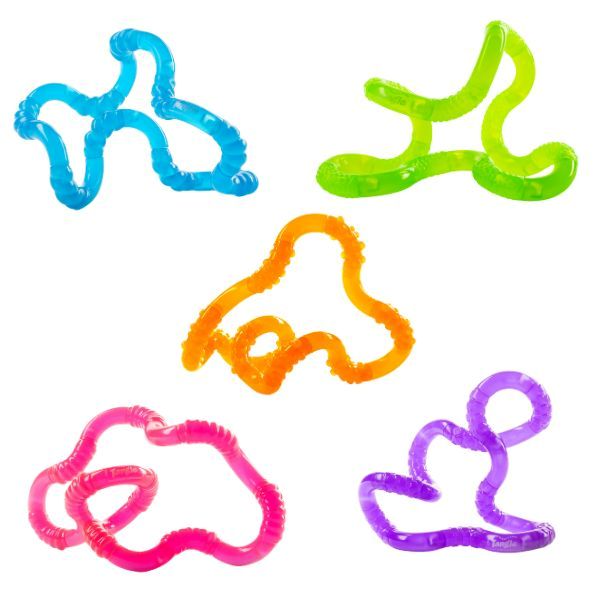 Självlysande Tangle Jr Glow i flera färger, perfekt för taktil stimulans vid NPF.
