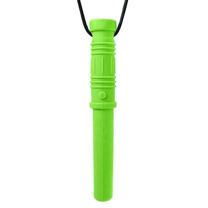 Ljusgrönt Bite Saber halsband, perfekt för mild till mellan tuggning