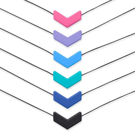 Tugghalsband Chevron i flera färger för sensorisk stimulans vid NPF