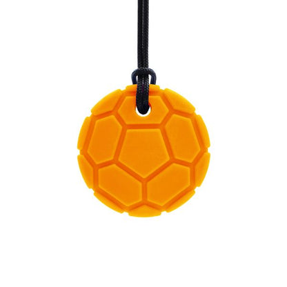 Orange tugghalsband fotboll, perfekt för att minska rastlöshet.