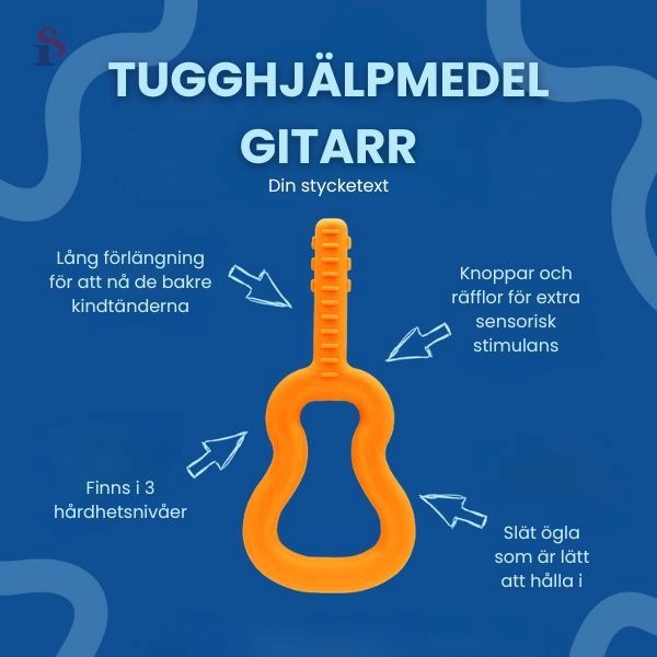 Informationsblad om Gitarrens fördelar, anpassad för oral stimulans.