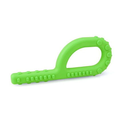Limegrön Texturerad Grabber – trygg, BPA-fri design för ADHD och autism.