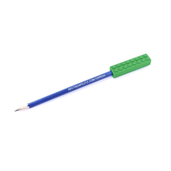 Grön Brick Stick för mild till måttlig tuggning, perfekt i skolan.