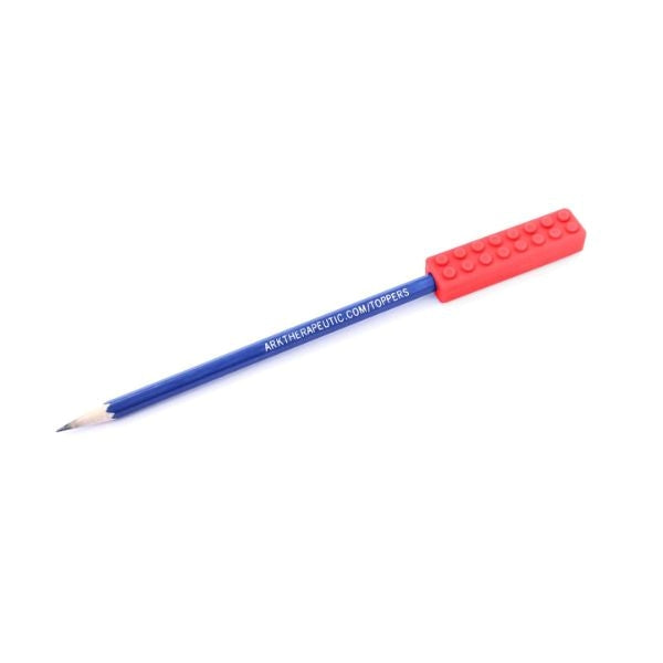 Röd Brick Stick, mjukare variant för lätt oral stimulans vid ADHD.
